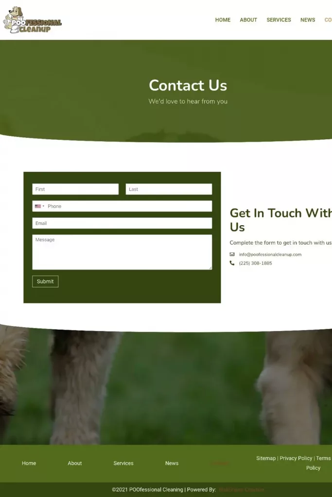 https poofessionalcleanup.com contact