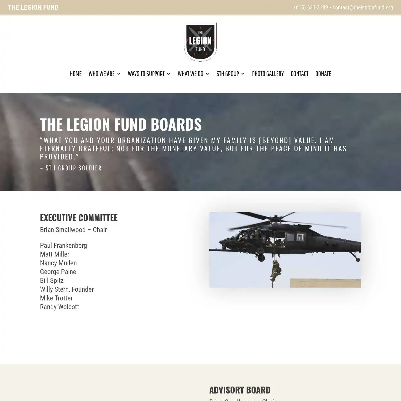 https thelegionfund.org boards