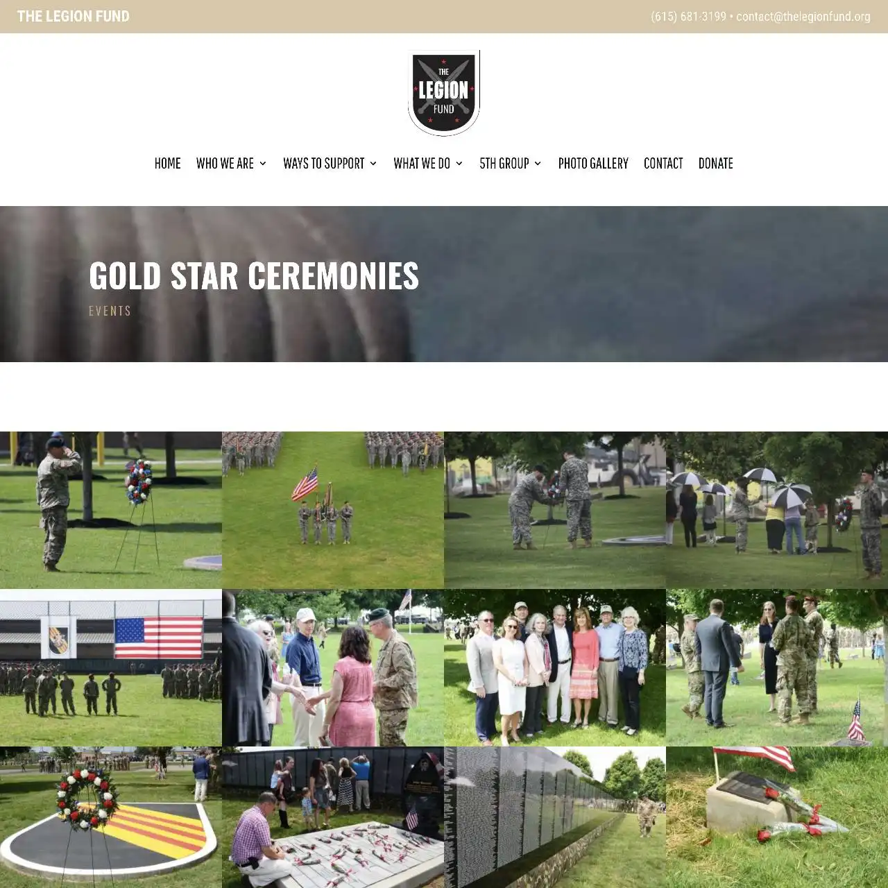 https thelegionfund.org events gold star ceremonies