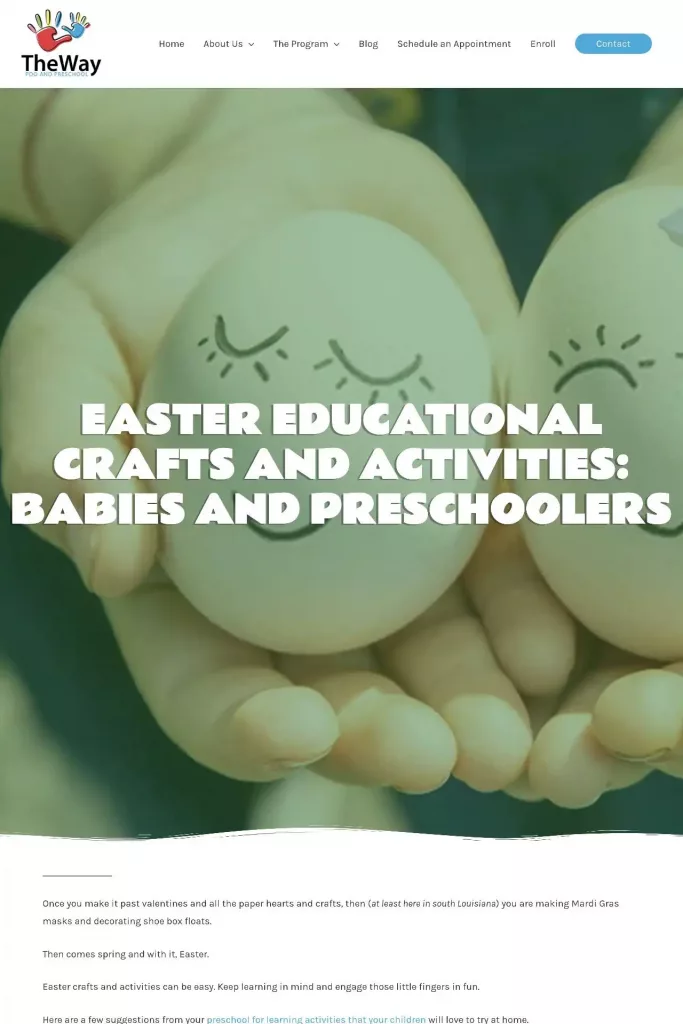 https thewaypdo.com holidays easter educational crafts and activities babies and preschoolers