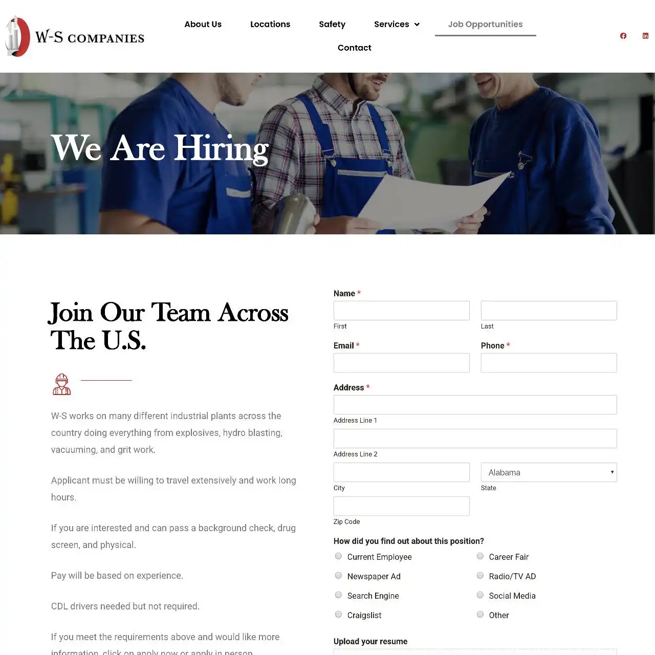 industrial website design development https w sindustrial.com job opportunities