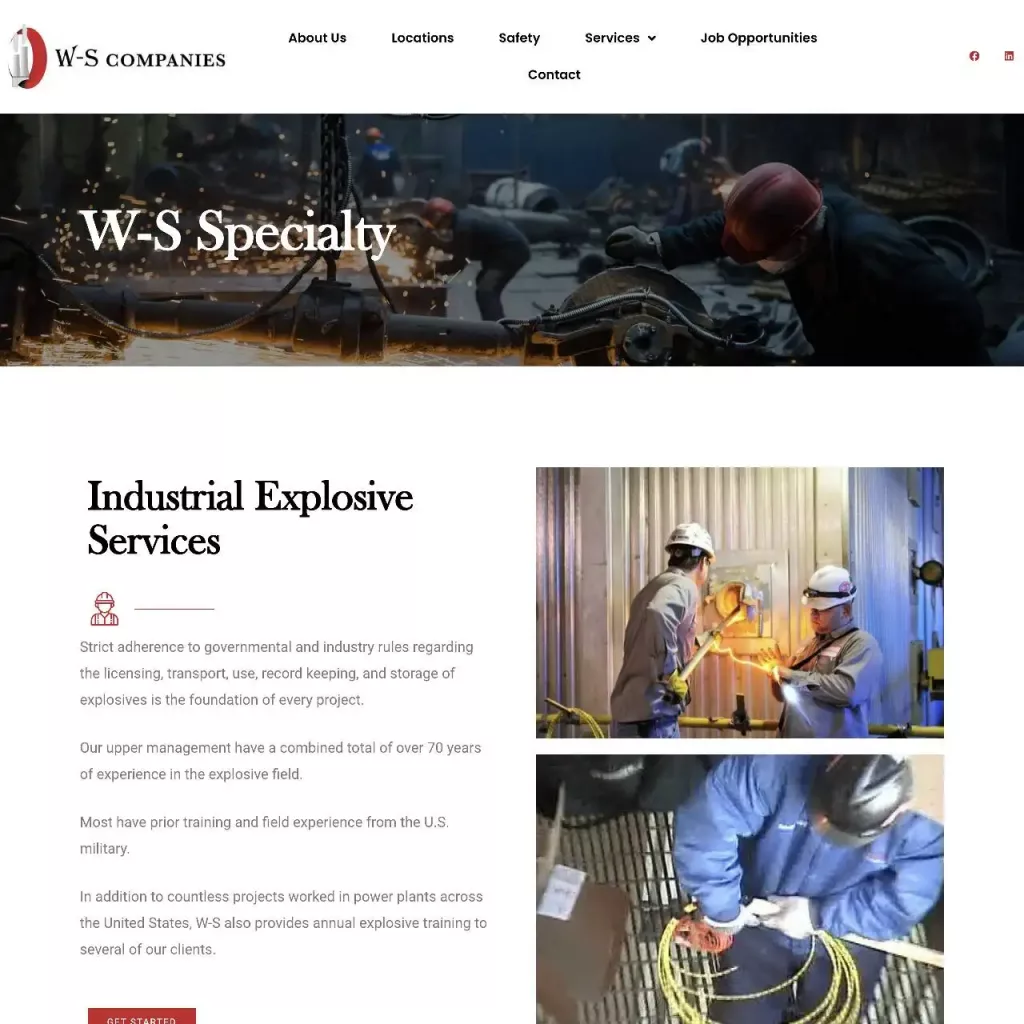 industrial website design development https w sindustrial.com services w s specialty