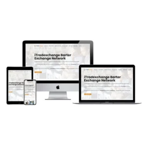 itradexchange barter network website redesign mockup