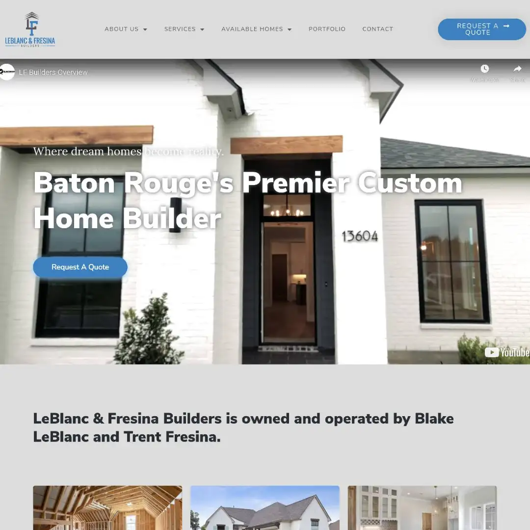lf builders la custom home builder web designhttps lfbuildersla.com