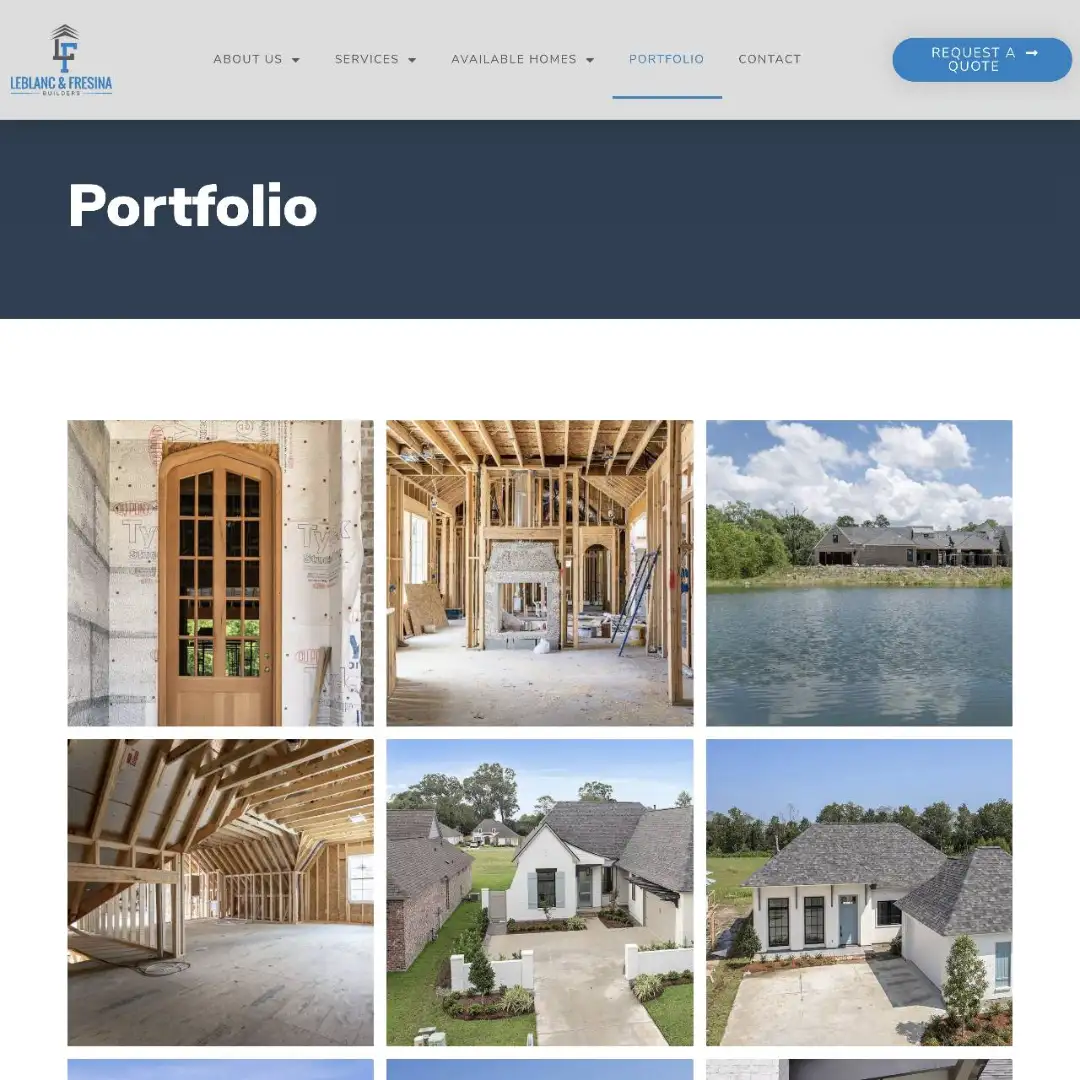 lf builders la custom home builder web designhttps lfbuildersla.com portfolio