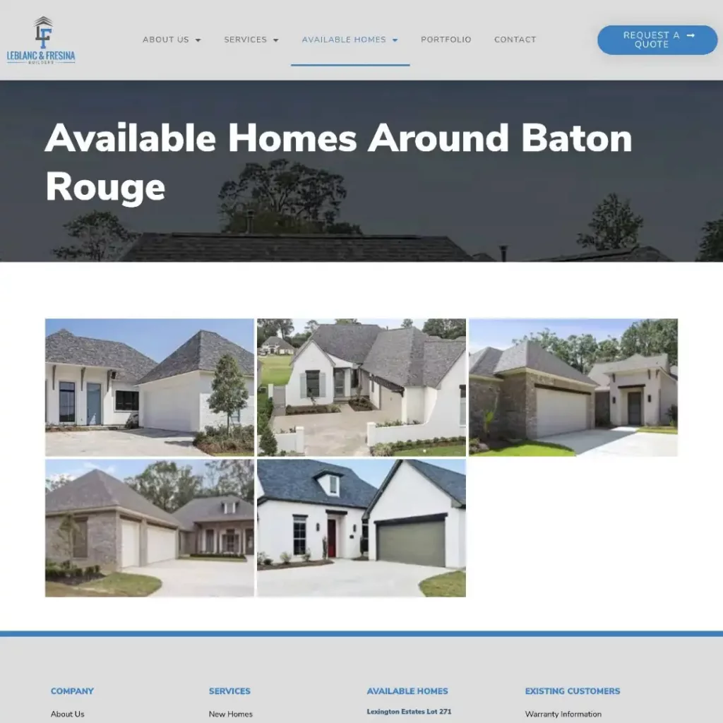 lf builders la custom home builder web designhttps lfbuildersla.com services new home construction available homes