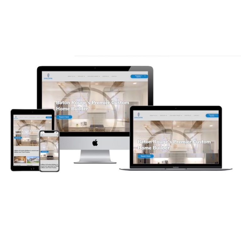 Leblanc & Fresina Custom Homebuilders site Project BlakSheep Creative