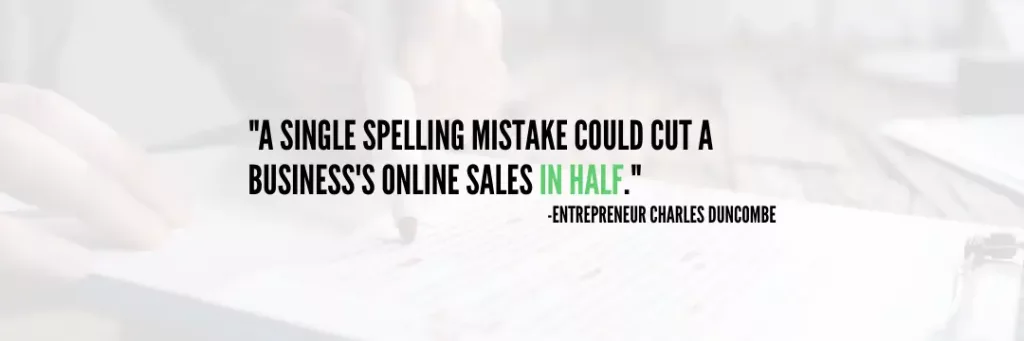 charles dunbar spelling mistake cut sales in half