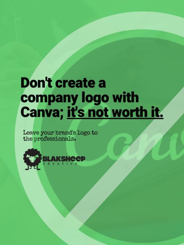 DON'T CREATE A COMPANY LOGO WITH CANVA; IT'S NOT WORTH IT.