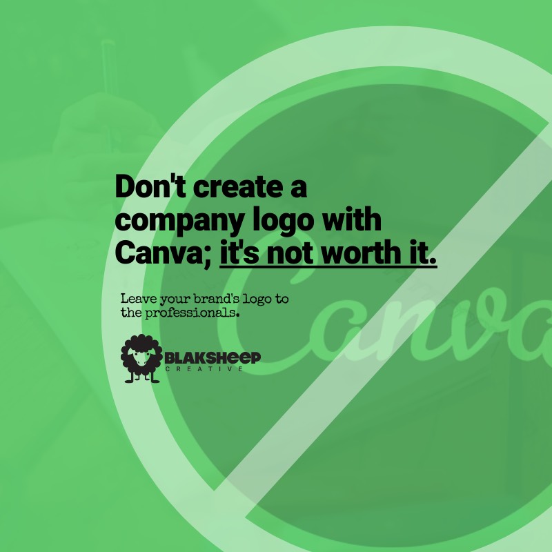 problems with creating company logo in canva