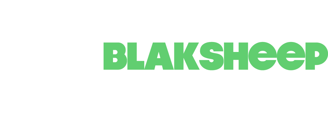 blaksheep creative denham springs green white logo