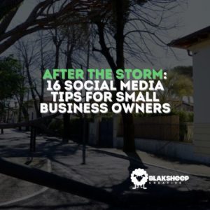 After the Storm 16 Social Media Tips for Small Business Owners