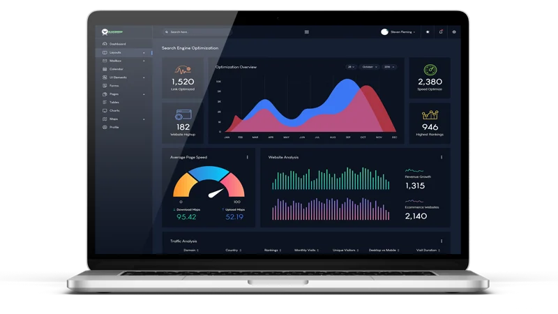 blaksheep creative laptop seo dashboard denham springs