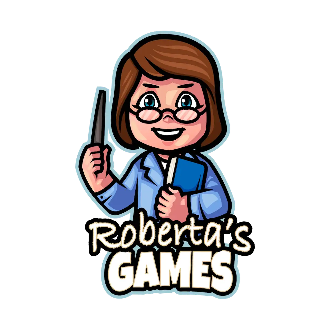 robertas games logo design by blaksheep creative