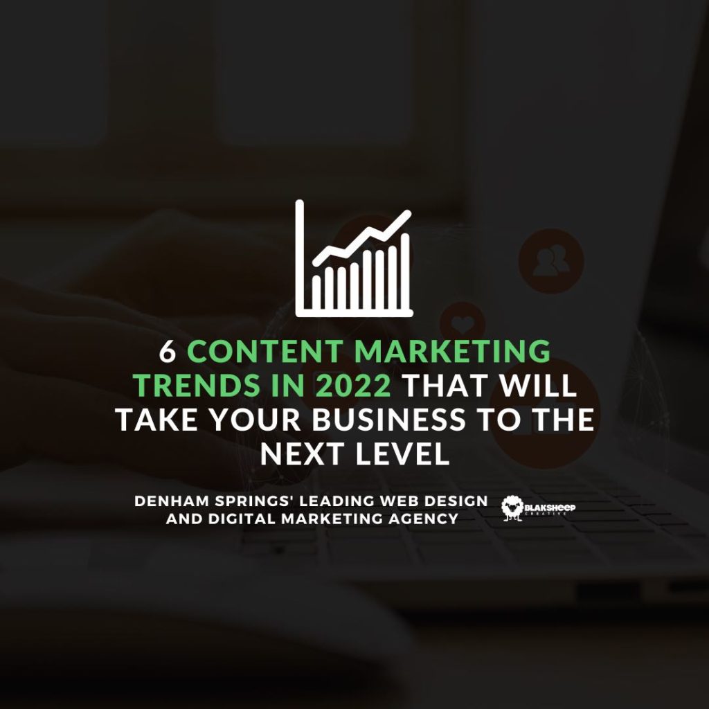 6 Content Marketing Trends In 2022 That Will Take Your Business To The Next Level
