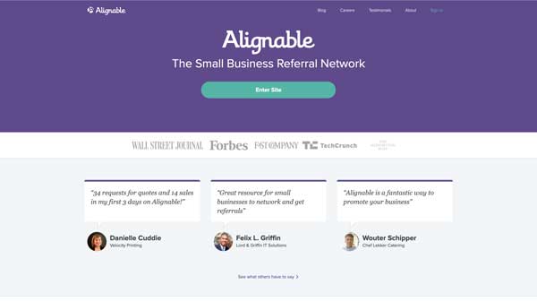 alignable small business network benefits