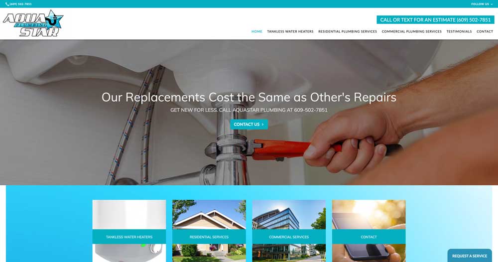 aquastar plumbing best plumber website ideas