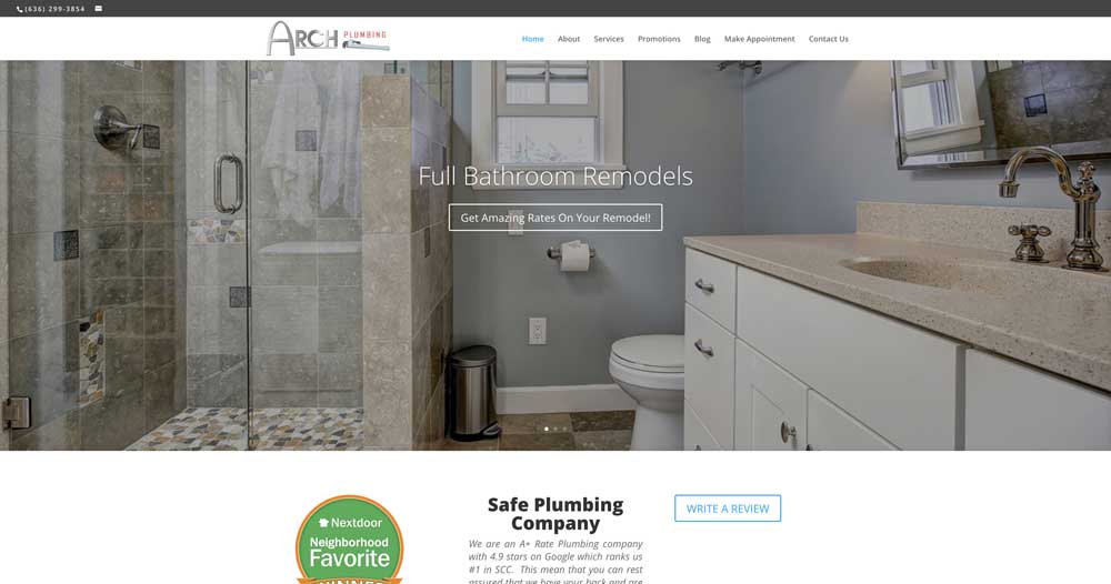 arch plumbing best plumber website ideas