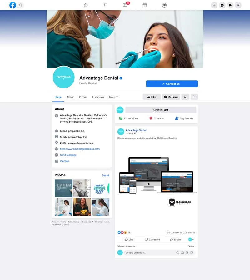 baton rouge social media marketing for dentists