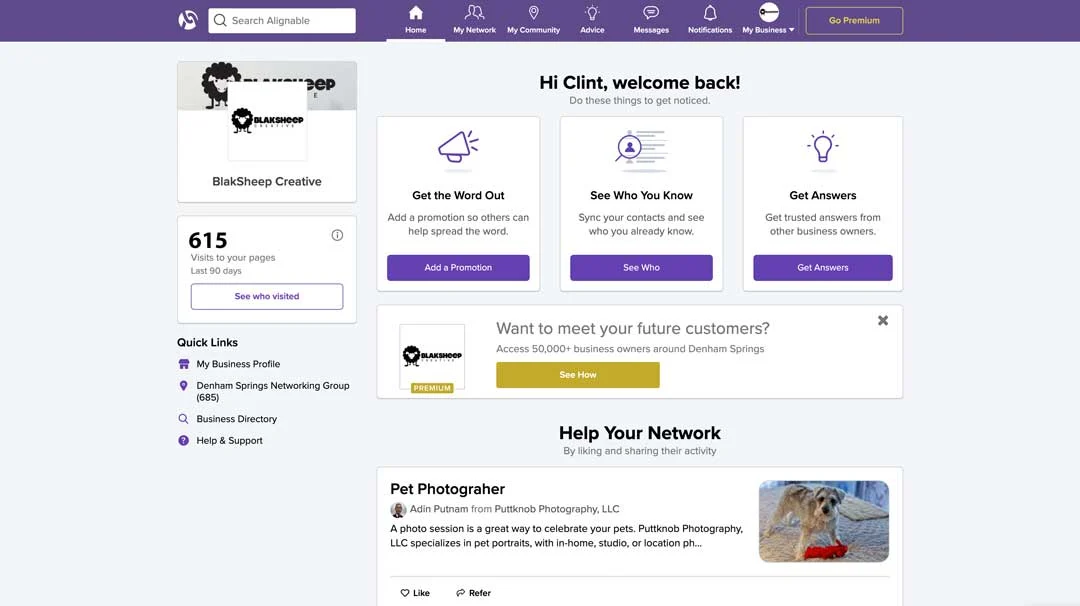 blaksheep creative digital marketing baton rouge alignable profile