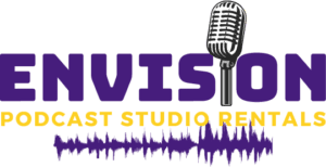 envision podcast studio rentals logo