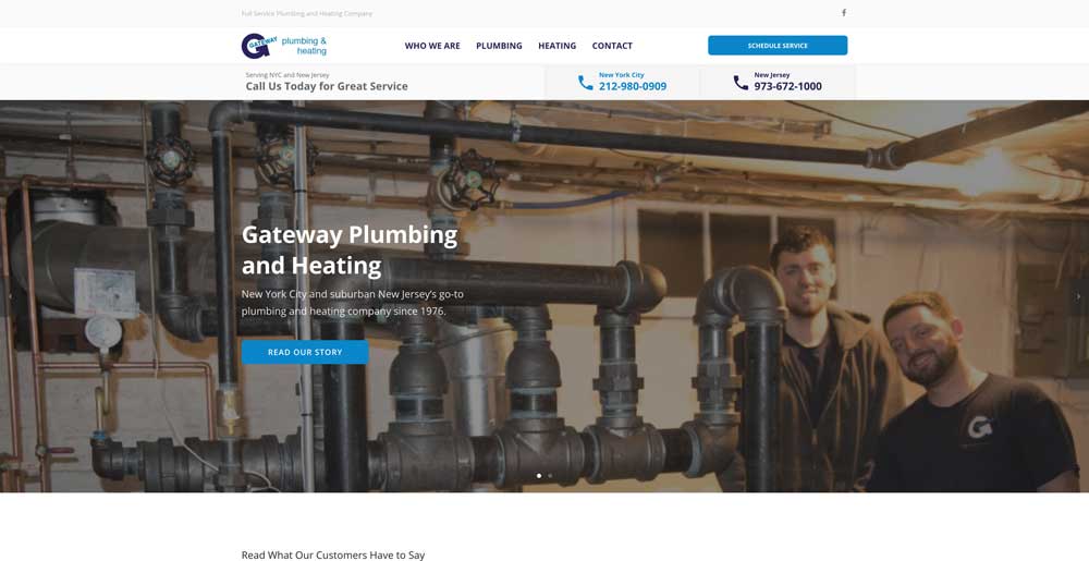 gateway plumbing top 100 website list