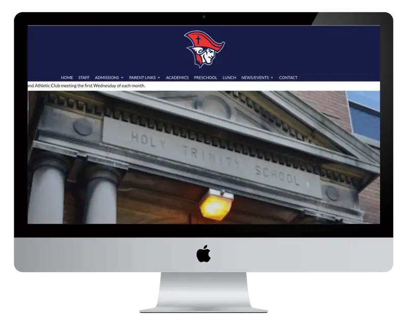 holy trinity school church website design louiaiana