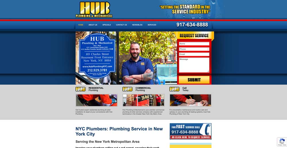 hub plumbing top 100 list of awesome plumber websites