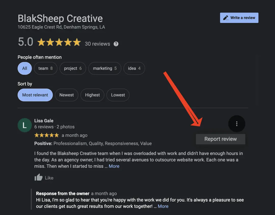 how to flag fake google review 2022