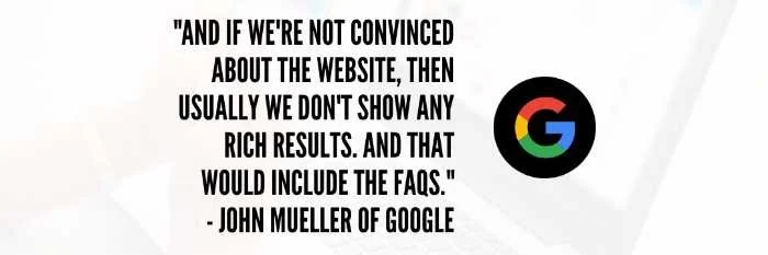 john mueller rich results faq quote