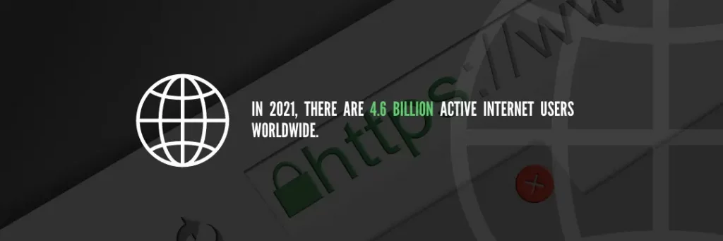 In 2021 there are 4 6 billion active internet users worldwide