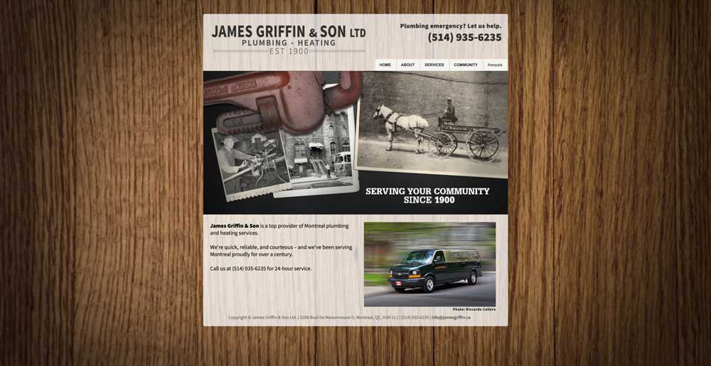 james griffin son plumbing website top 100 list