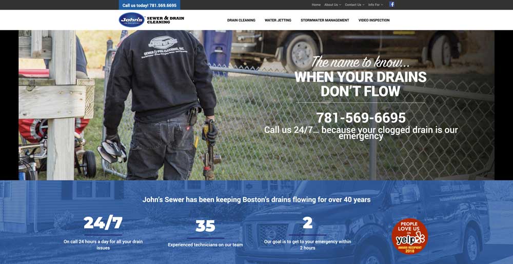 johns sewer drain cleaning best plumbing website list
