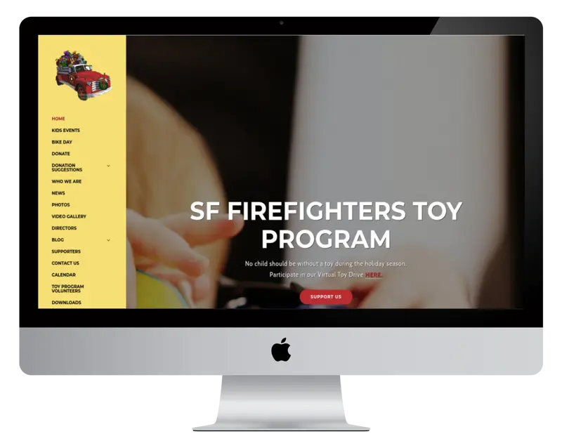 san francisco fire department union website design