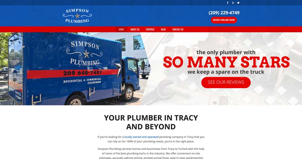 simpson plumbing top 100 plumbing website list