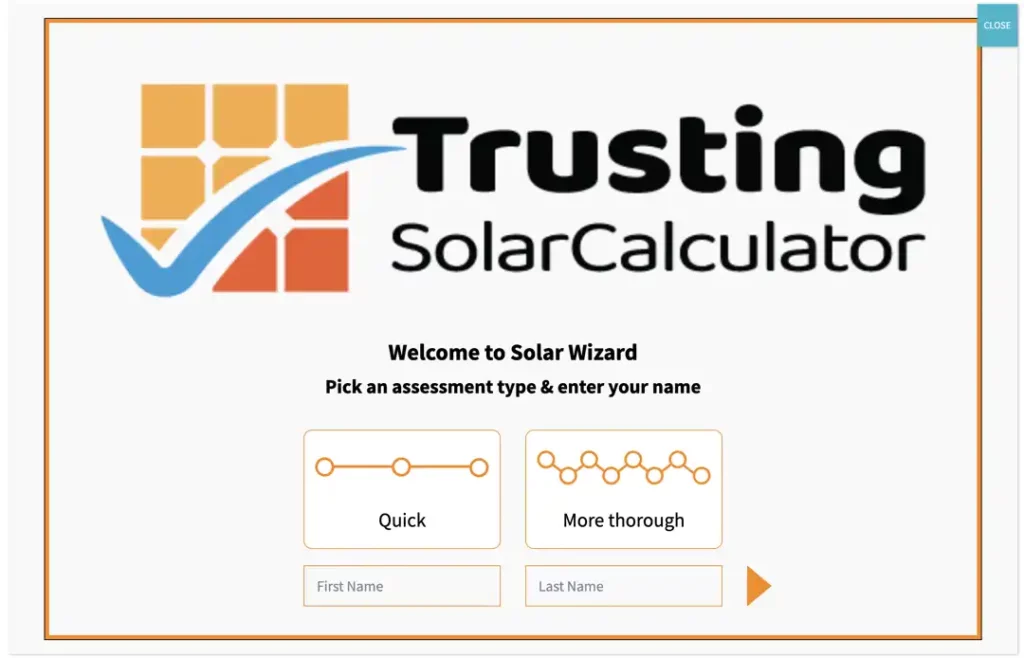 trusting solar assessment tool for solar websites