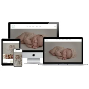 melanie harrell photography website redesign screenshot