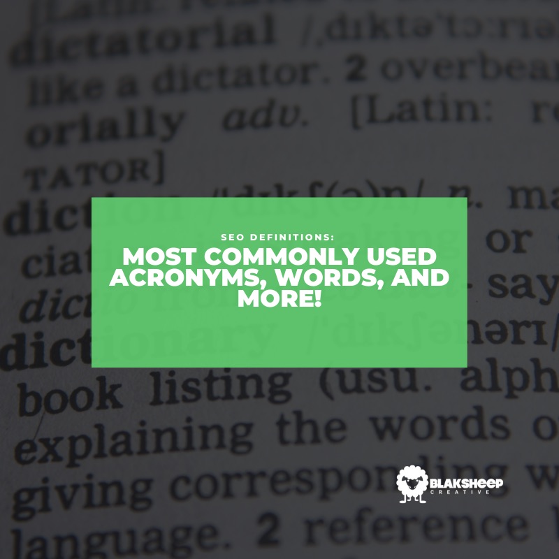 seo definitions acronyms words 1