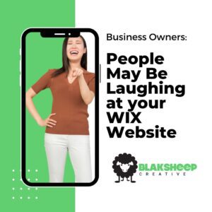 wix business websites people laughing at