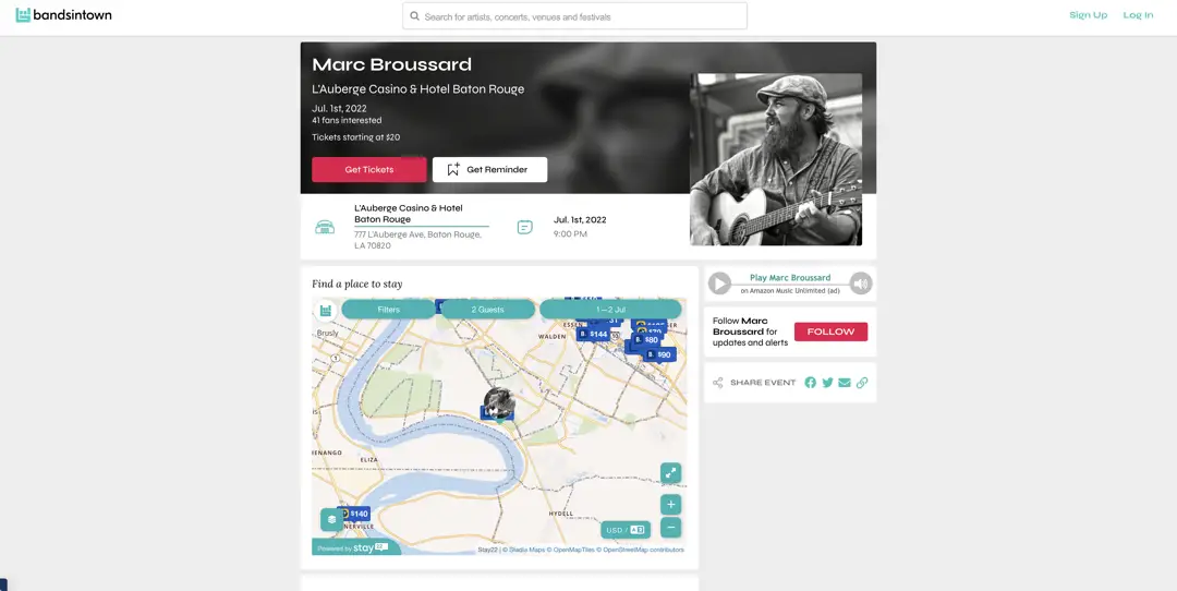 bandsintown music singer online marketing