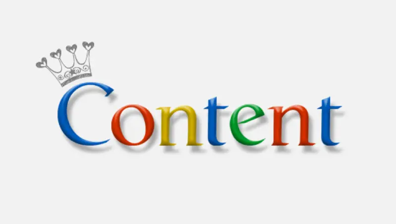 google content is king concept image