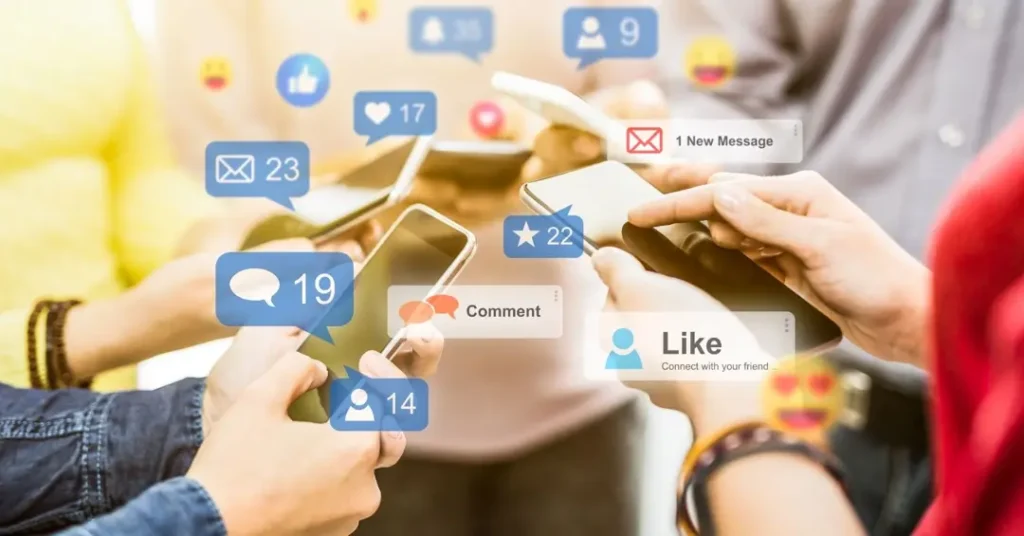 social media engagement concept
