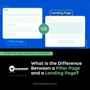 difference between a pillar page and landing page