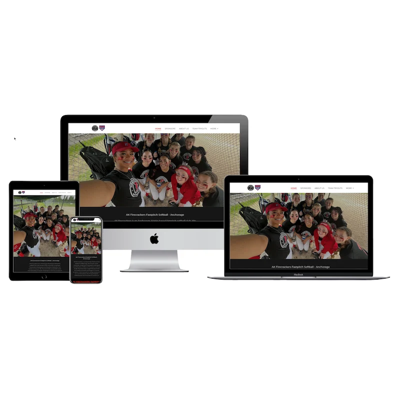 pro website design for youth softball teams
