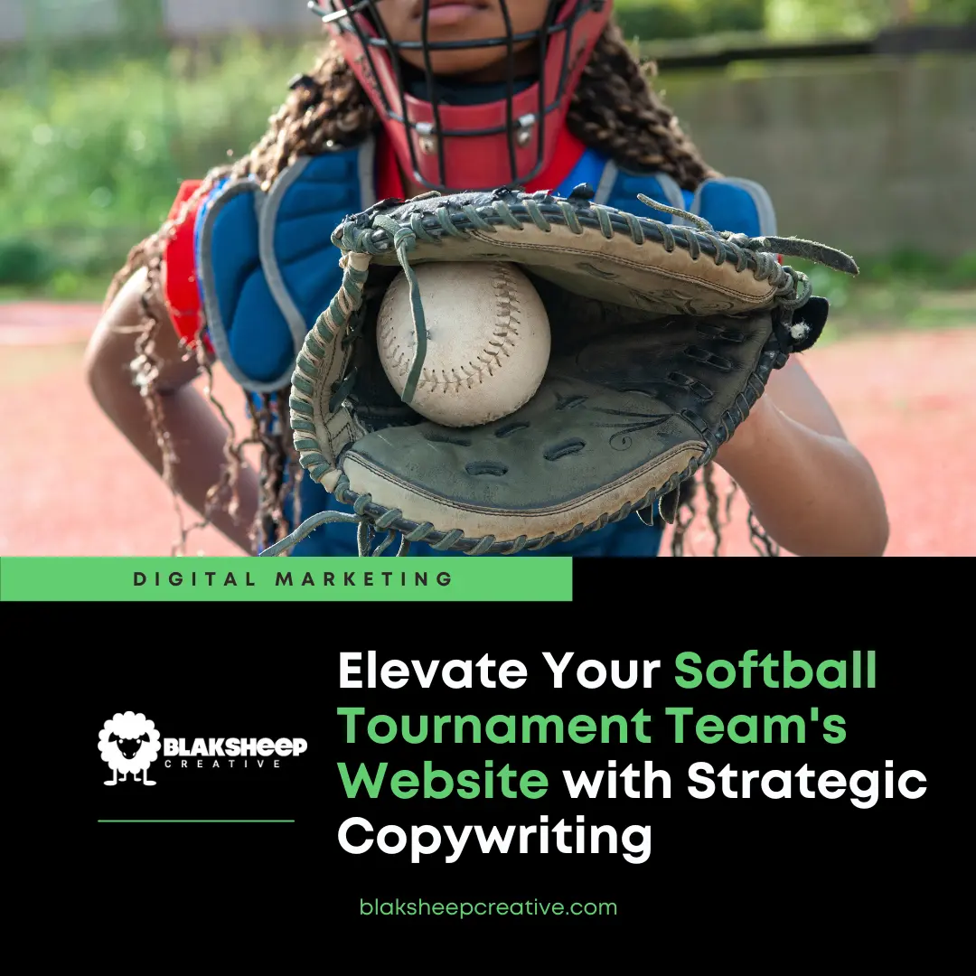 softball team website stragetic copywriting 1