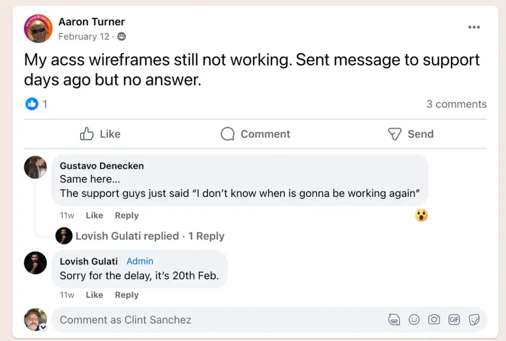 aaron turner acss wireframes not working