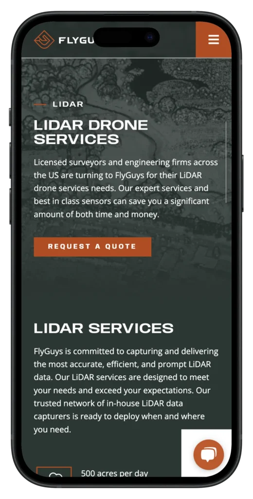 flyguys website design iphone 15