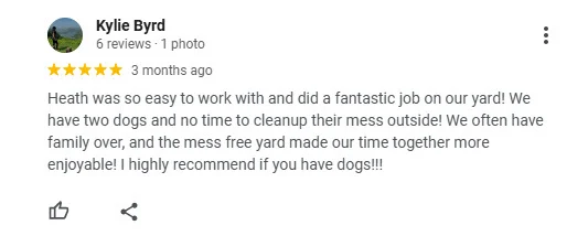 pet waste removal reputation management review