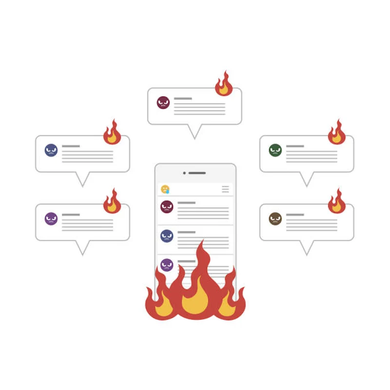 fire social media graphic