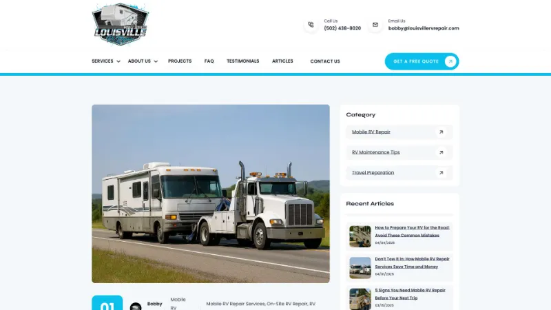 https louisvillervrepair.com how mobile rv repair services save time money 